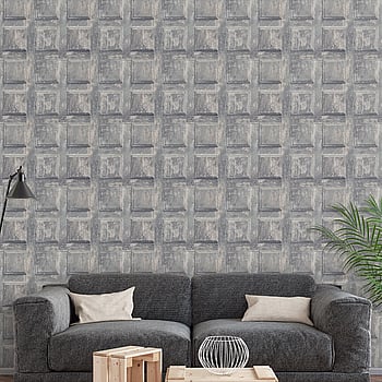 Galerie Wallcoverings Product Code G56561 - Nostalgie Wallpaper Collection - Dark Grey Colours -  