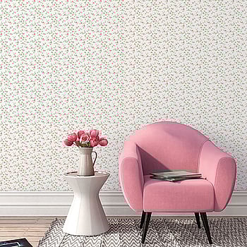 Galerie Wallcoverings Product Code G67889 - Miniatures 2 Wallpaper Collection - Pink Green White Colours -  