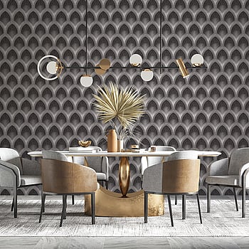 Galerie Wallcoverings Product Code G68084 - Special FX 2 Wallpaper Collection - Silver, Black, Silver Colours -  