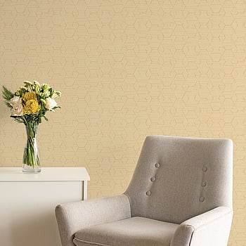 Galerie Wallcoverings Product Code G78249 - Atmosphere Wallpaper Collection - Ochre Gold Colours -  