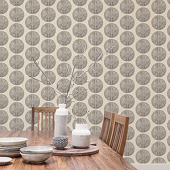 Galerie Wallcoverings Product Code G78329 - Bazaar Wallpaper Collection - Beige Charcoal Colours -  