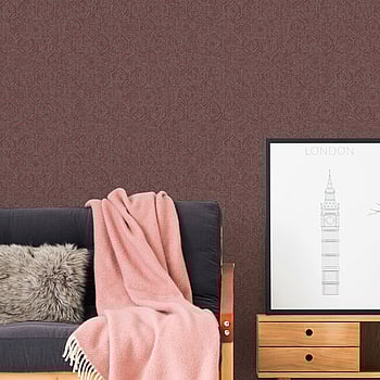 Galerie Wallcoverings Product Code HV41027 - Havana Wallpaper Collection - Metallic Red Colours -  