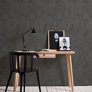 Galerie Wallcoverings Product Code HV41046 - Havana Wallpaper Collection - Metallic Black Colours -  