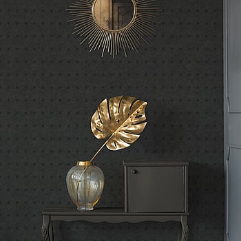 Galerie Wallcoverings Product Code HV41056 - Havana Wallpaper Collection - Metallic Black Colours -  