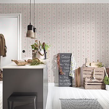 Galerie Wallcoverings Product Code MC61053 - Maison Charme Wallpaper Collection - Beige, Pink, White Colours -  