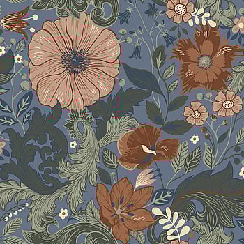 Galerie Wallcoverings Product Code S13108 - Sommarang Wallpaper Collection - Blue Colours -  