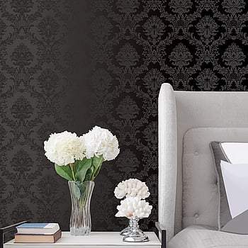 Galerie Wallcoverings Product Code SB37906 - Simply Silks 4 Wallpaper Collection - Black Colours -  