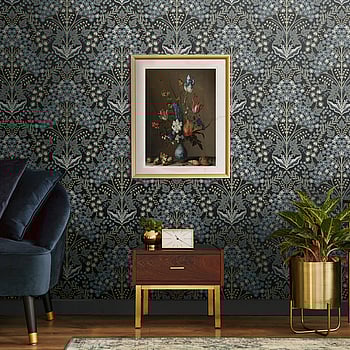 Galerie Wallcoverings Product Code TJ40000 - Mulberry Tree Wallpaper Collection - Black Colours -  