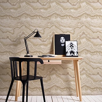 Galerie Wallcoverings Product Code WH30174 - Welcome Home Wallpaper Collection - Gold Colours -  